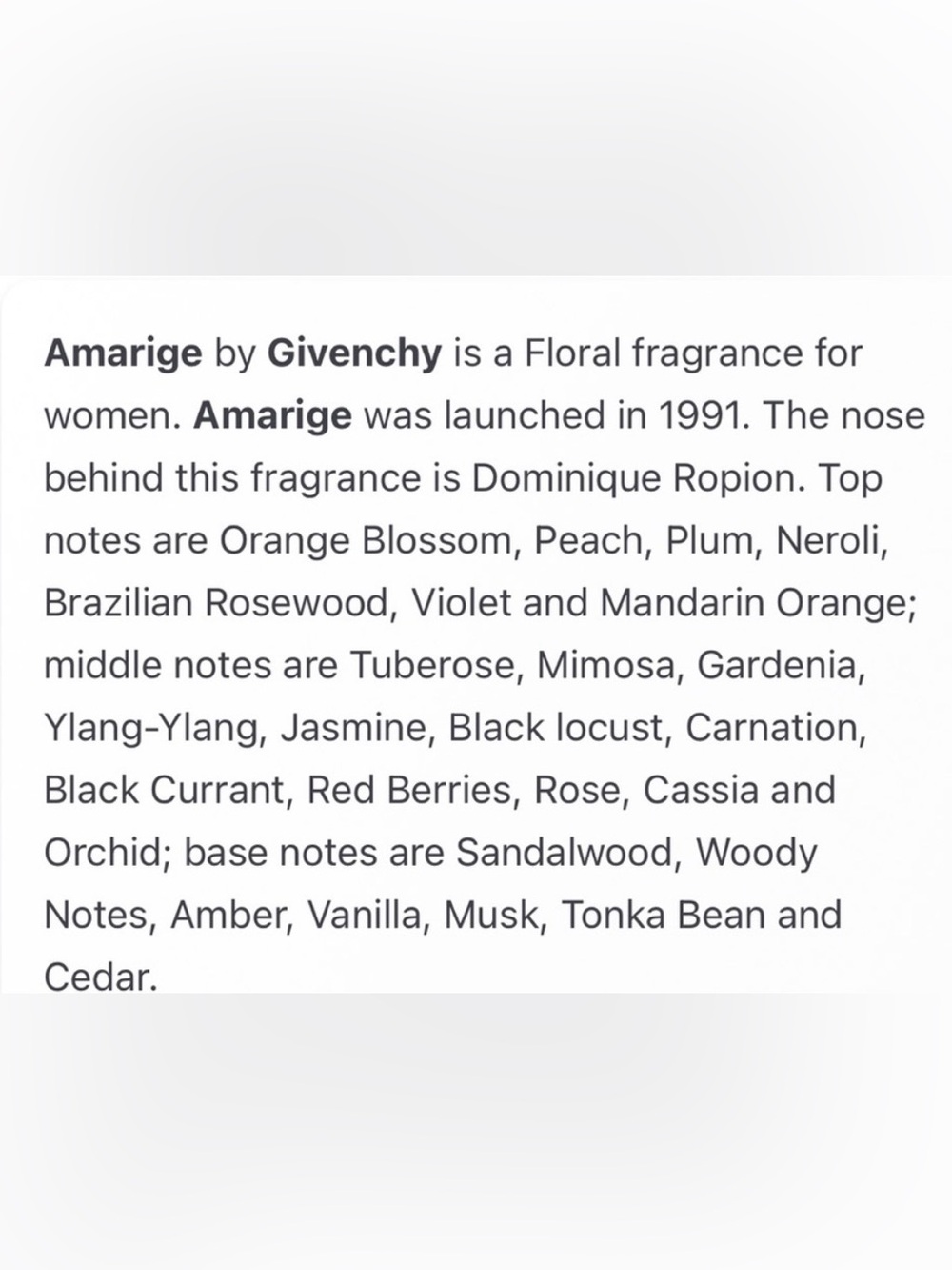 GIVENCHY AMARIGE EDT - New in Tester Box - Picture 3 of 5